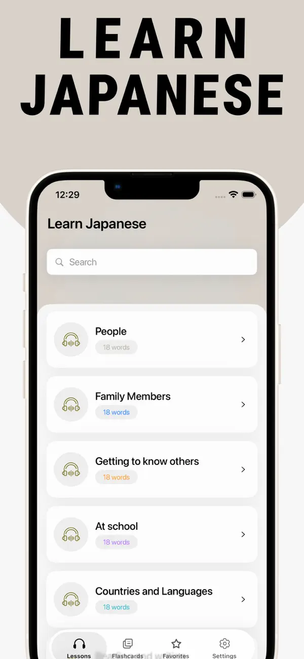 Screenshot #1 pour Learn Japanese - Lentil