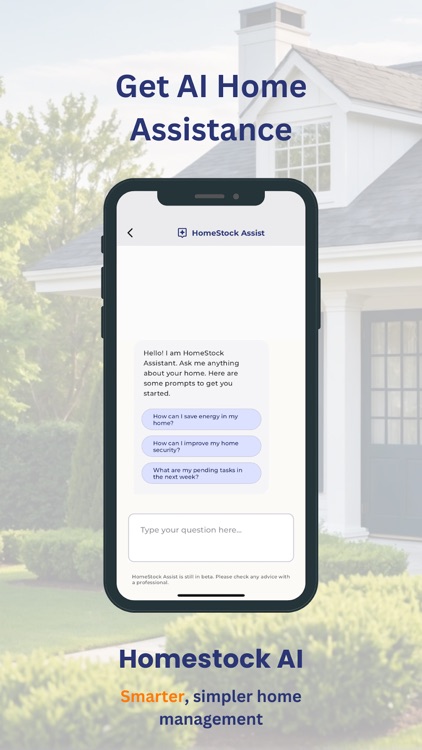 Homestock: AI Home Management