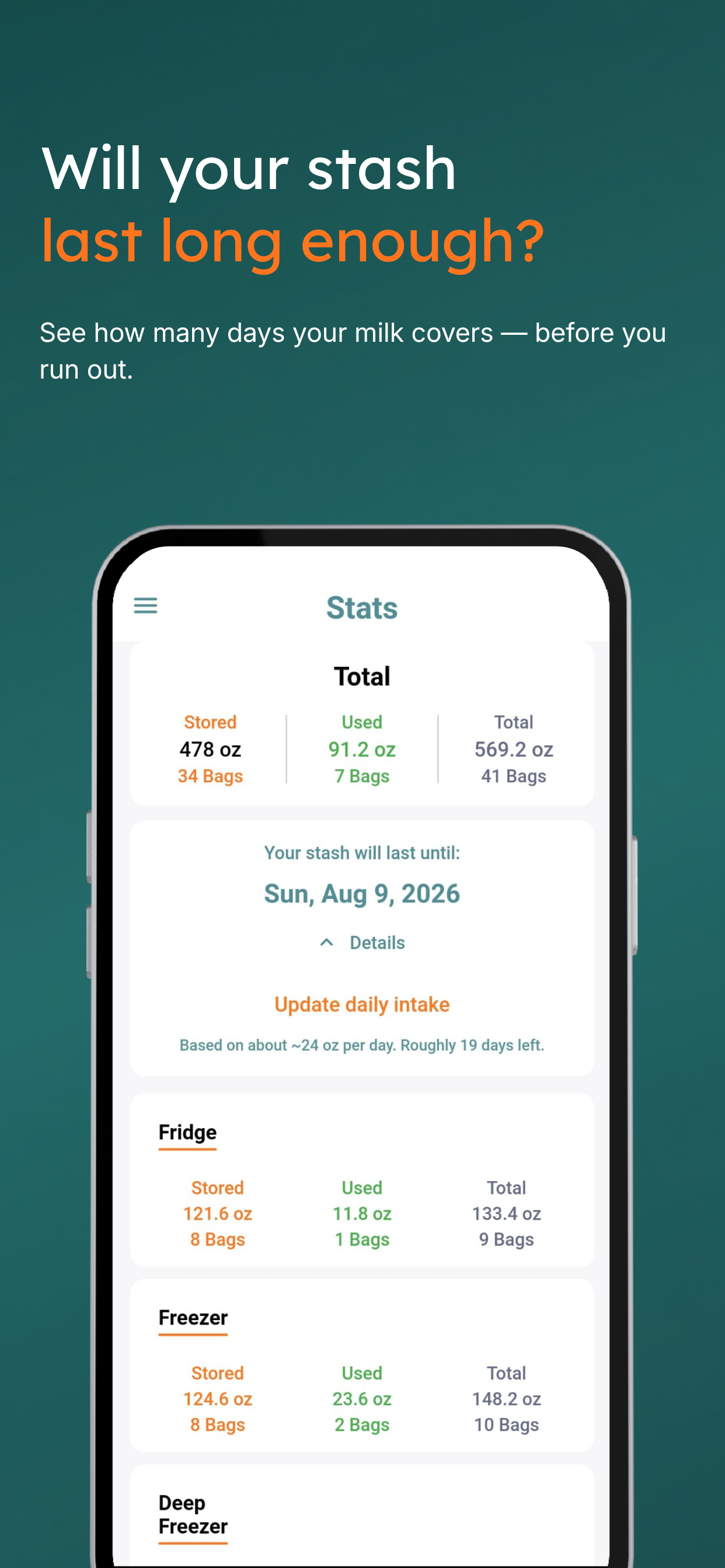 MilkBar: Breast Milk Tracker screenshot 4