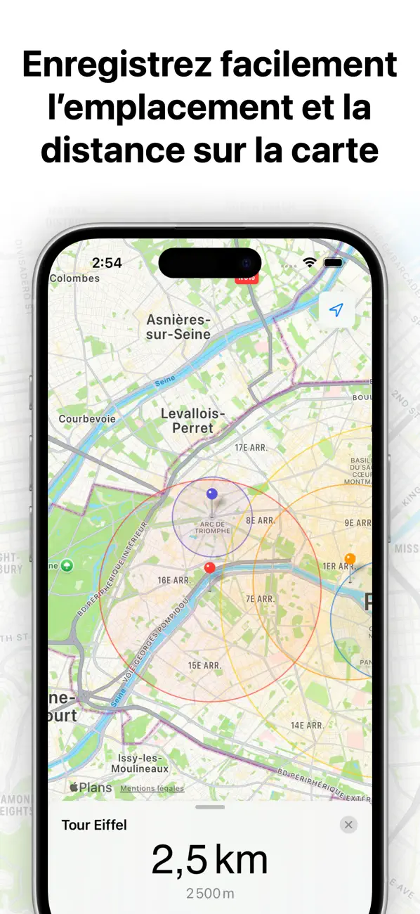 Screenshot #1 pour Carte rayon