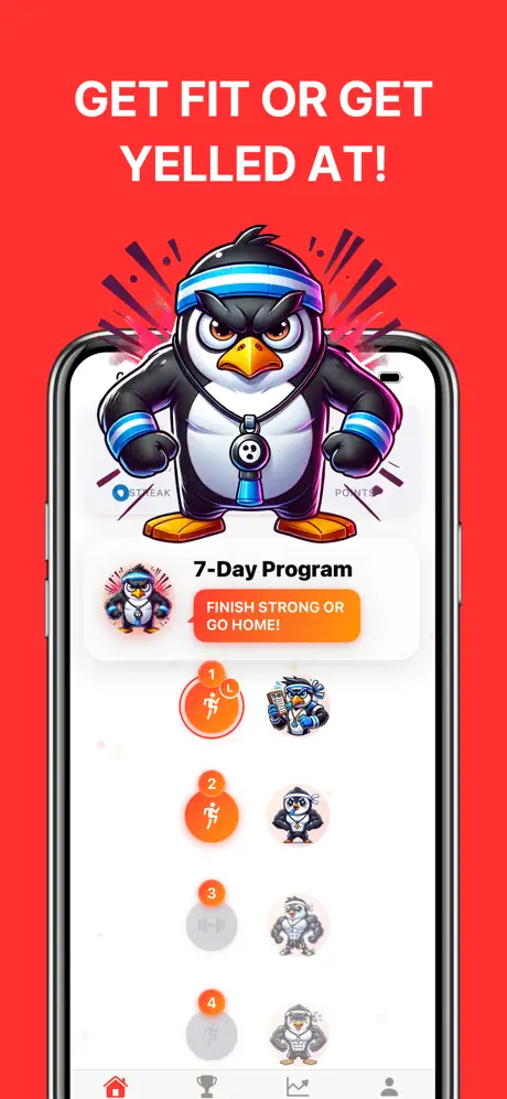 Angry Coach: Get Fit or Yelled 愤怒的健身教练应用截图