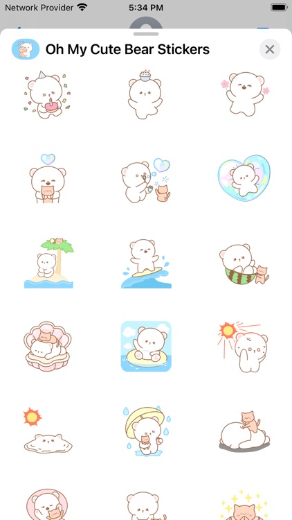 Oh My Cute Bear Stickers DAGOM