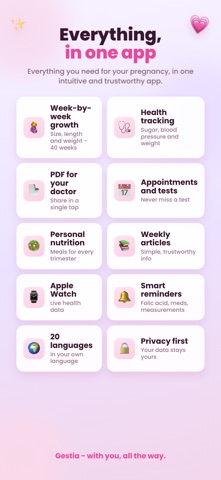 Gestia: Pregnancy Tracker Screenshot 8 of 8
