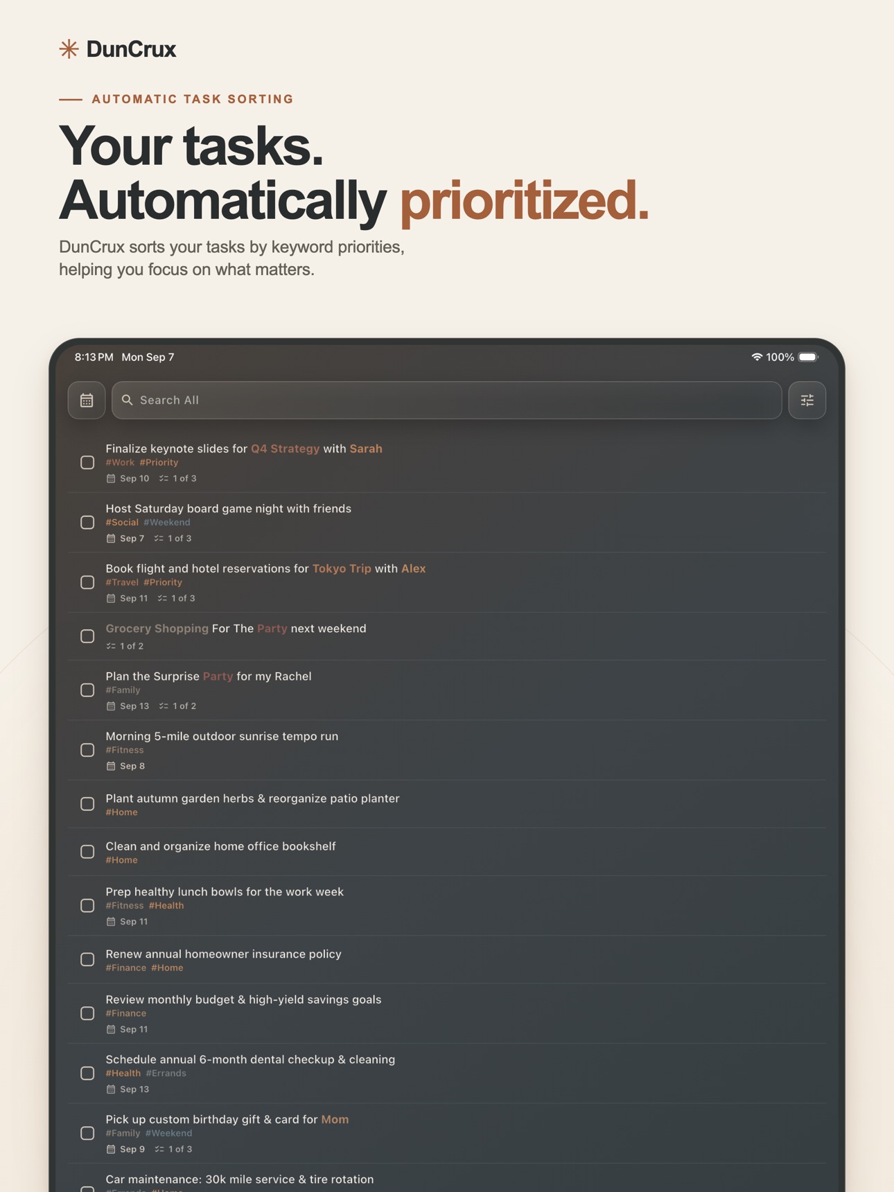Screenshot 6 of DunCrux: Smart Task Manager
