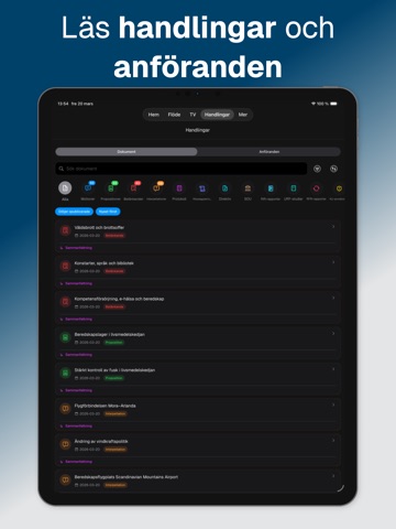 Riksdagsinsyn iPad screenshot 3