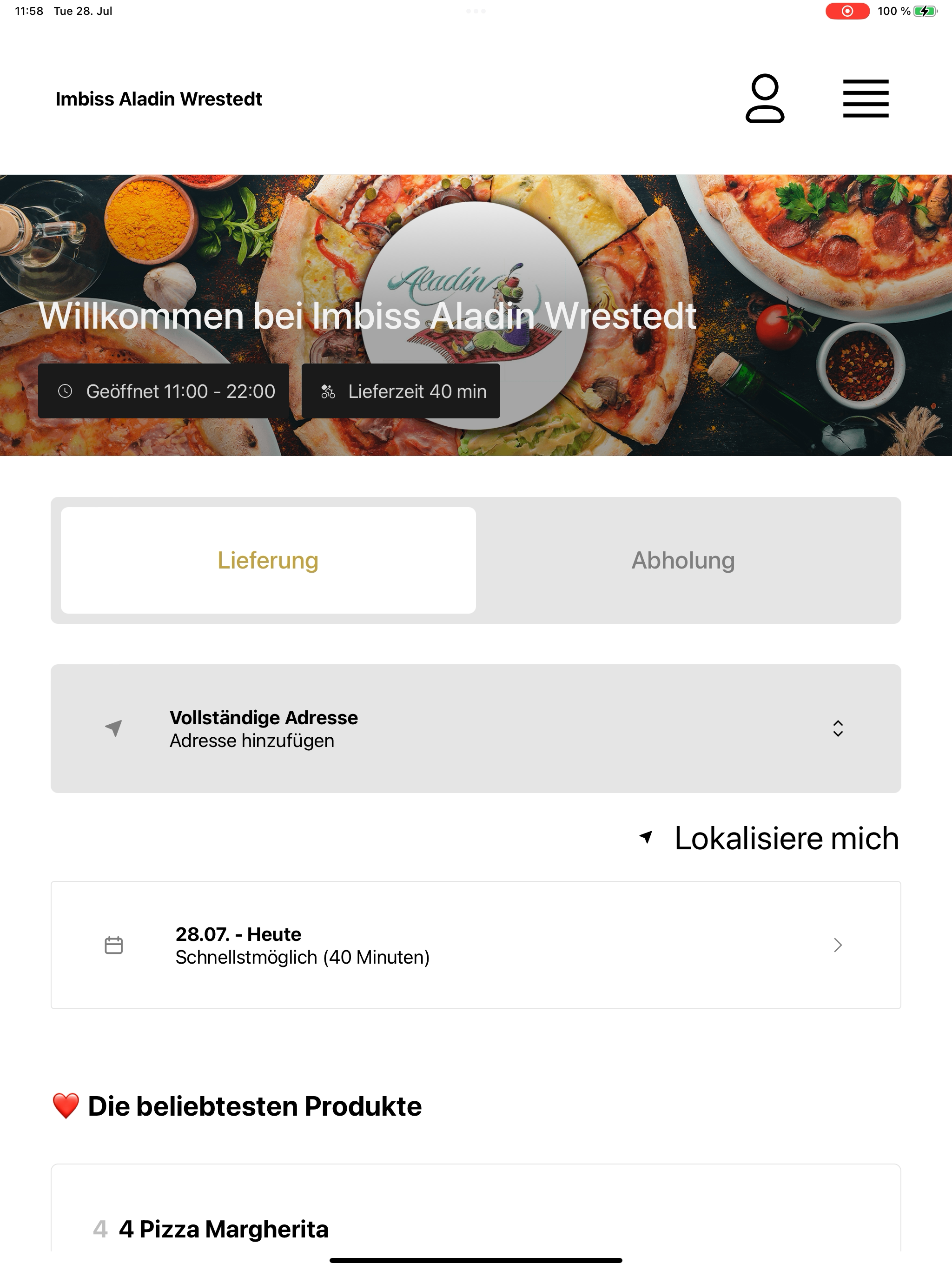 Imbiss Aladin Wrestedt screenshot 12