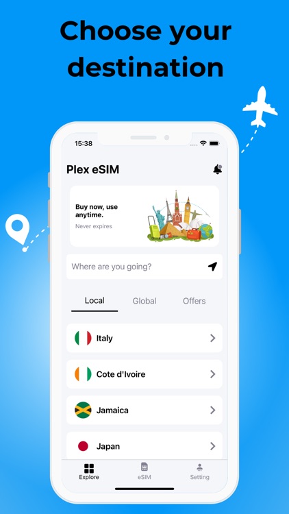 Plex: eSIM Travel & Internet