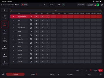 Blackout Lighting Console iPad screenshot