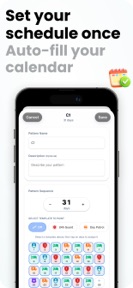 ShiftCal Shift Work Calendar screenshot