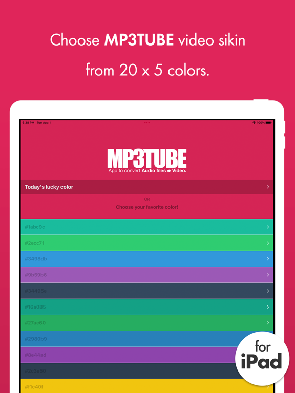 Screenshot #4 pour MP3TUBE 音声をビデオに