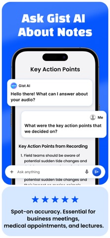 AI Voice Notes & Summary :Gist Screenshot 3 of 7