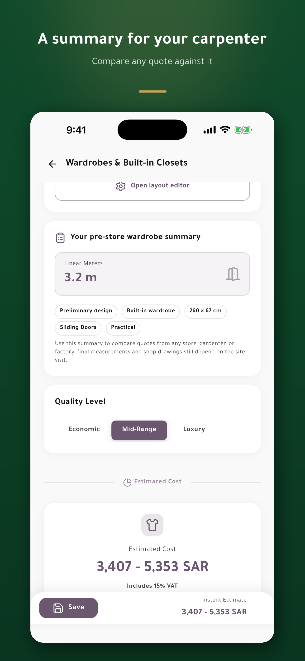 Asaas: Home Build Cost Calc screenshot 6