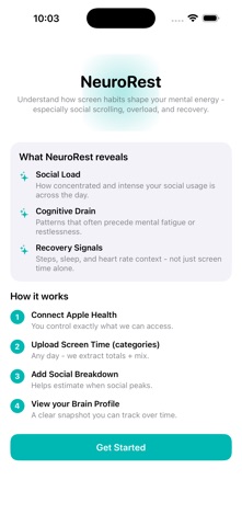 NeuroRest: Digital Balance screenshot