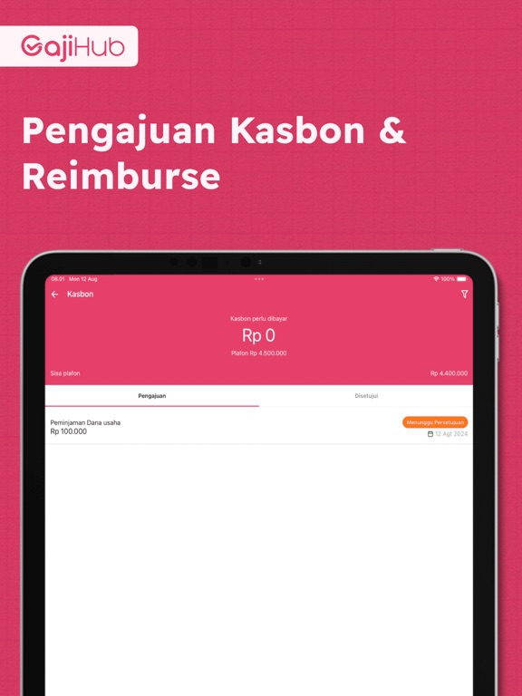 Gajihub - Payroll & Absensi iPad screenshot 2