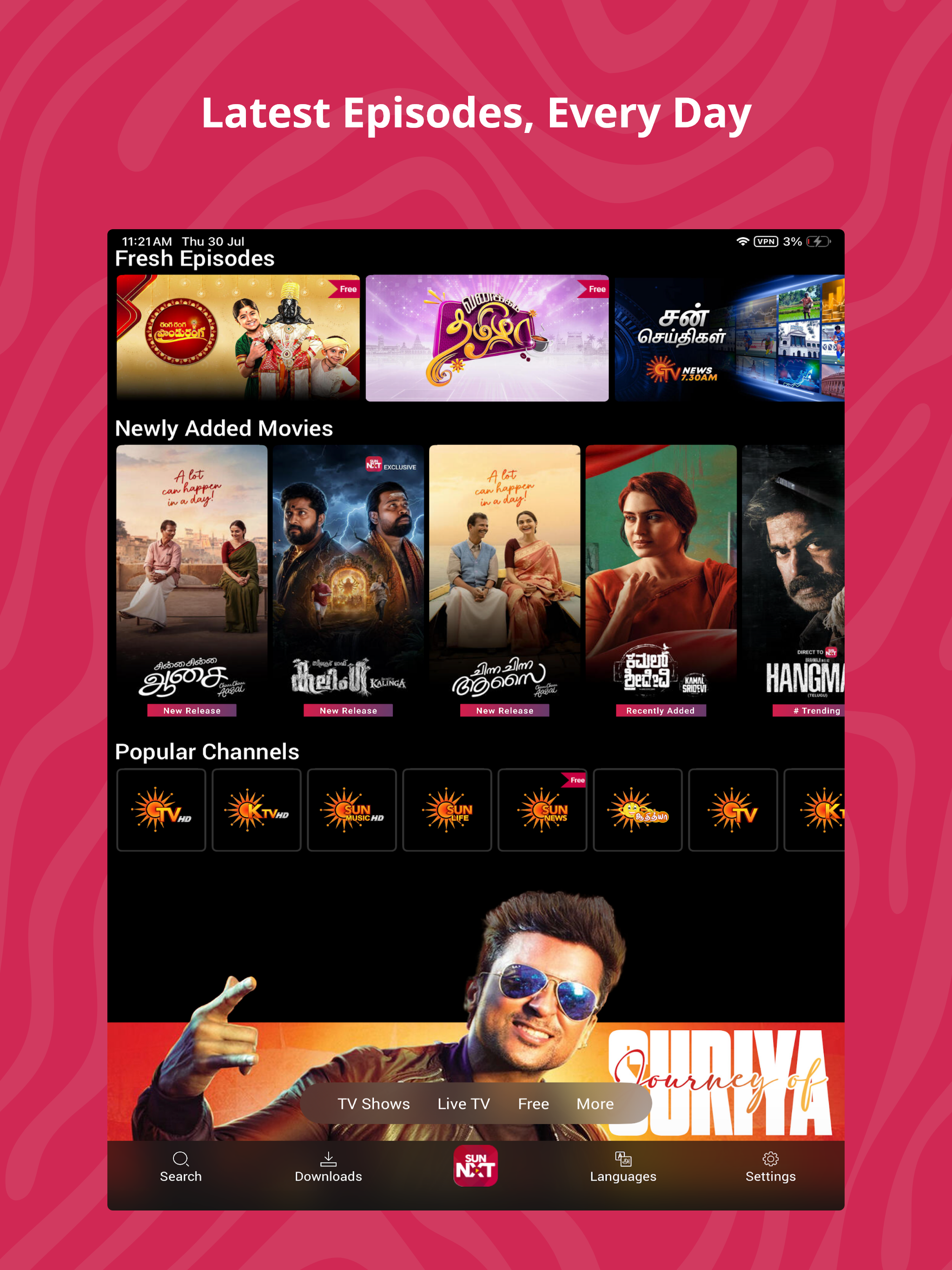 Sun NXT : Live TV & Movies screenshot 16