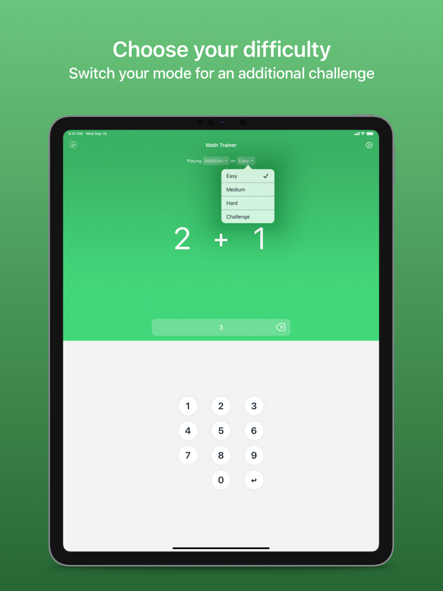 Math Trainer - Quick Questions Screenshot