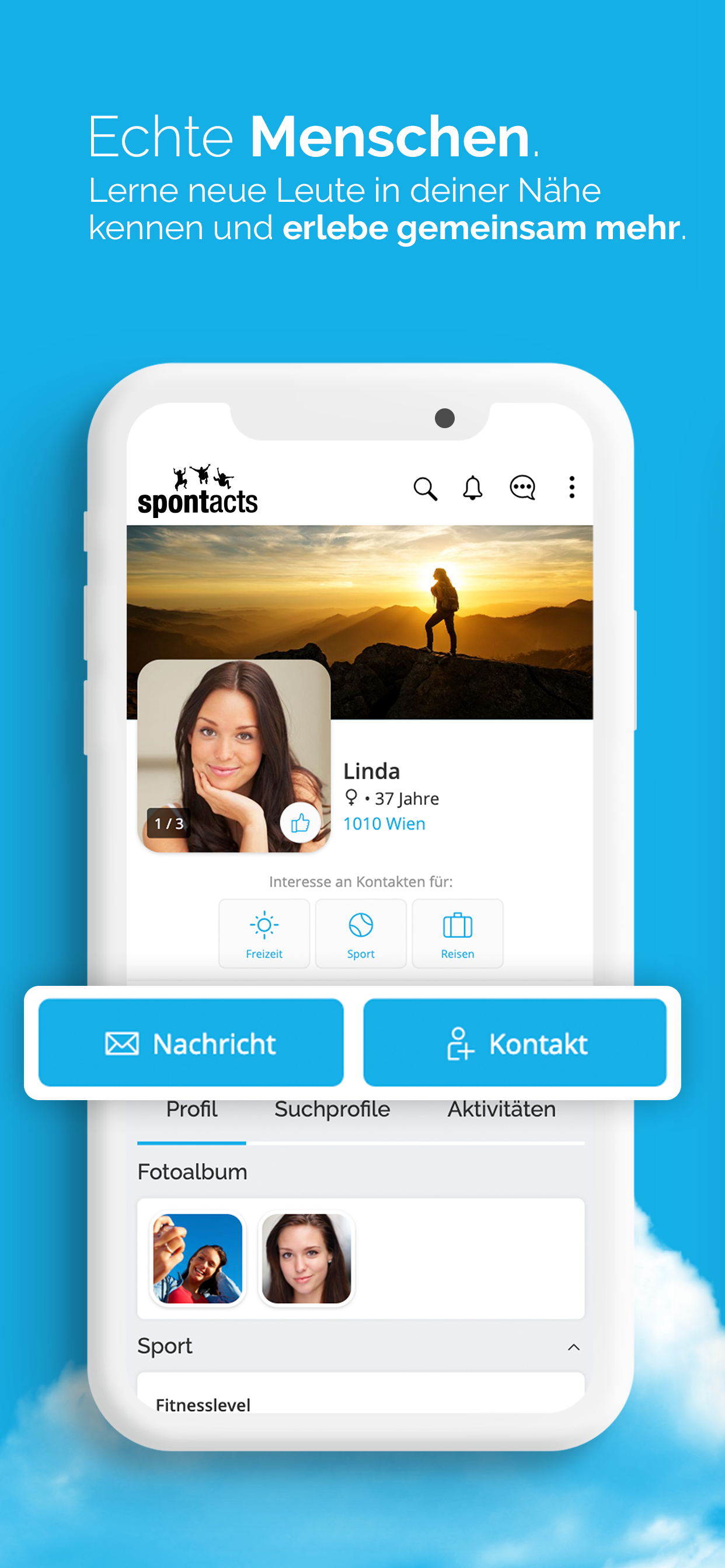 Spontacts: Aktivitäten & Leute