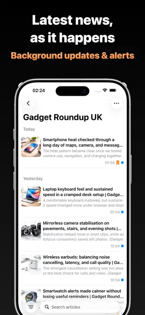 RSS - News & Article Reader iPhone screenshot 2