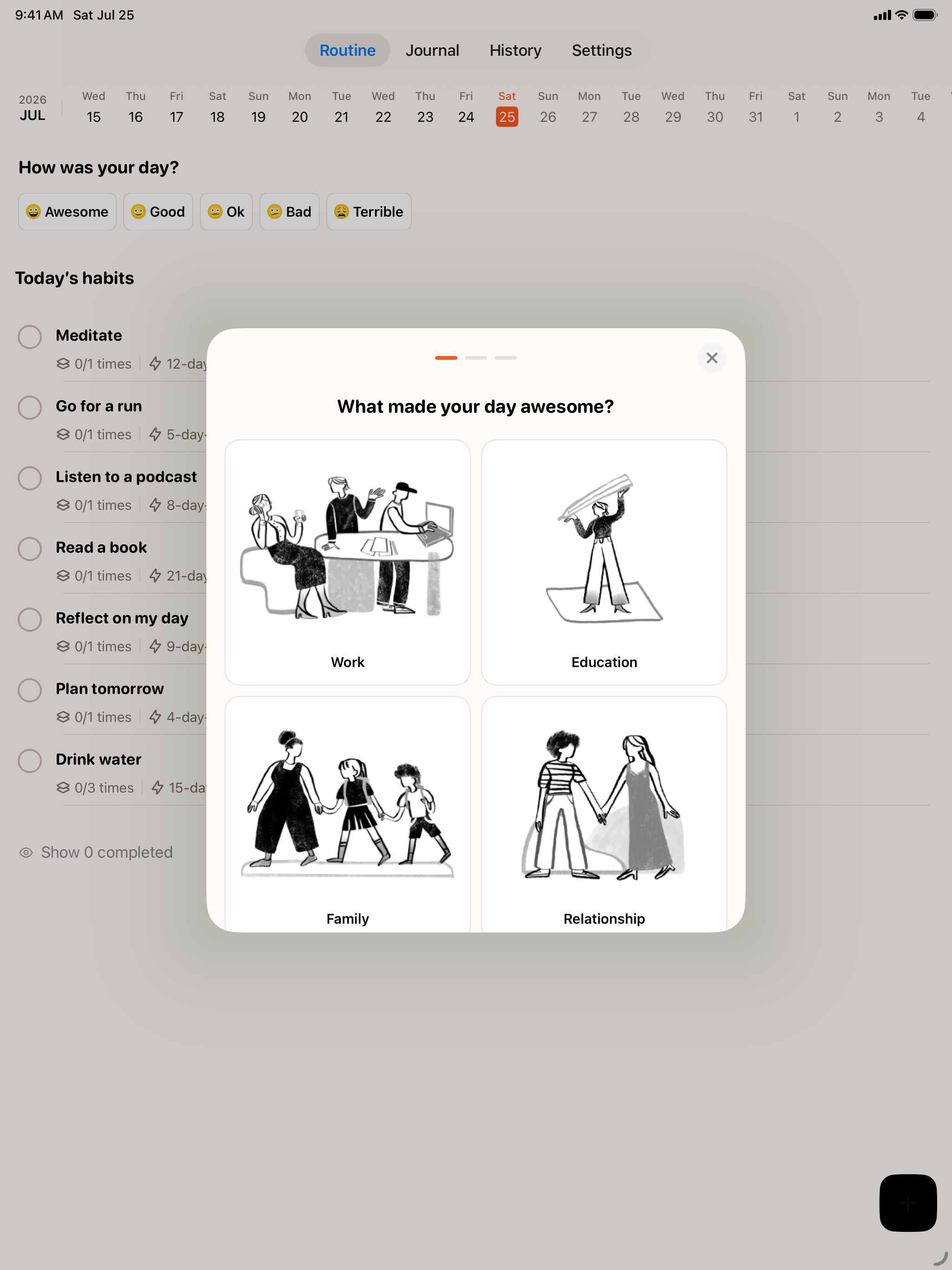 Tangerine: Self-care & Goals screenshot 15