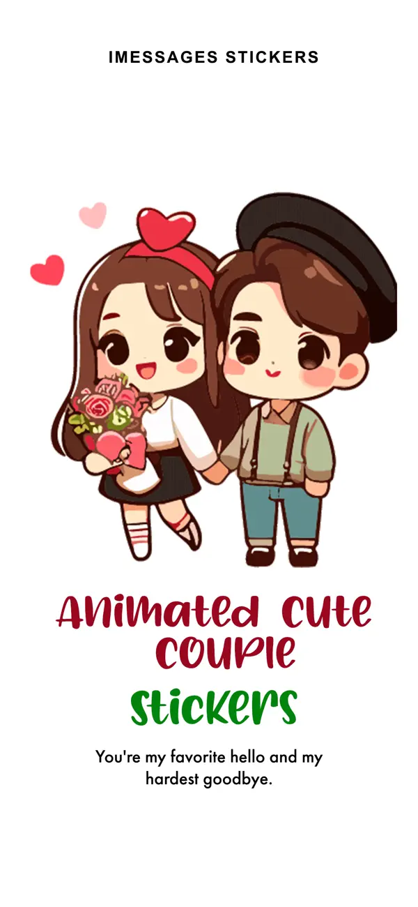 Screenshot #1 pour Animated Cute Couple Love