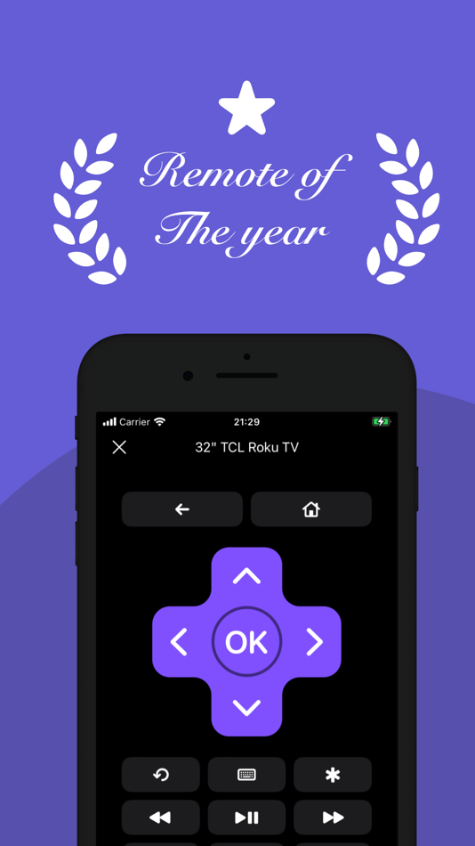 #1. Roku Remote: Universal Control (iOS) 게시자: 晓龙 金