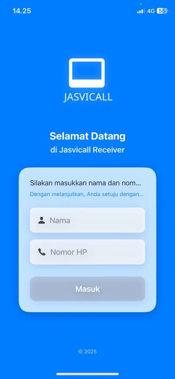 Screenshot #1 pour Jasvicall Receiver