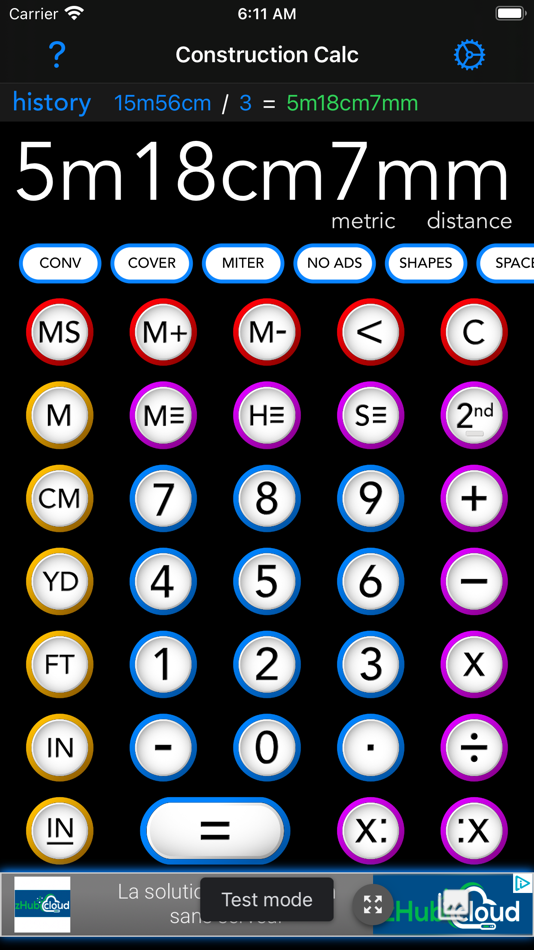 #1. Construction Calc Lite (iOS) Podle: Snappy Appz Inc.