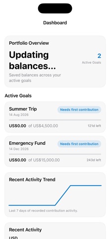 CryptoSavingsTracker screenshot