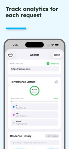 API Monitor - Realtime Alerts iPhone screenshot