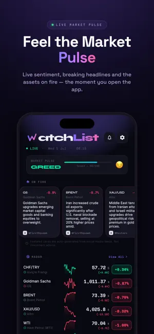 WatchList: Market Tracker screenshot 1
