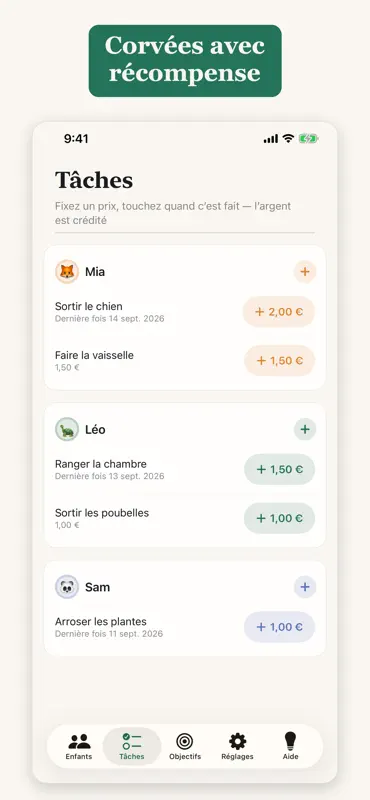 Argent de poche: carnet enfant screenshot 3 of 5