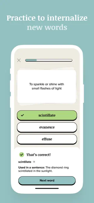 Vocabulary - Learn words daily iPhone screenshot 4