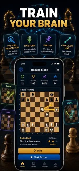 Chess Puzzles: Daily Tactics screenshot 4