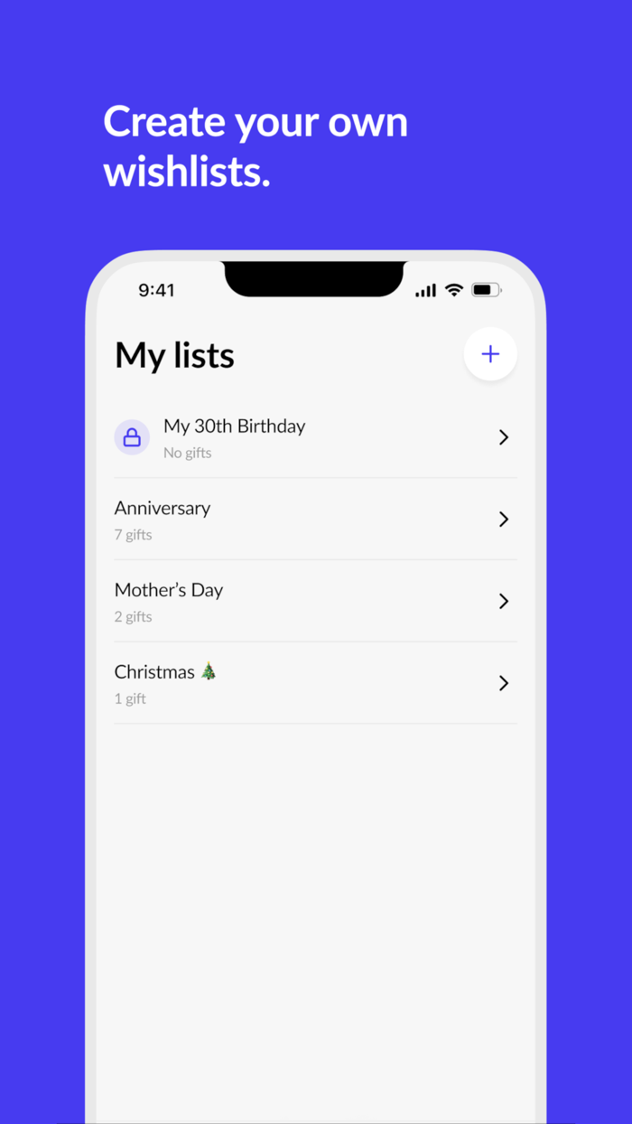Gifty - Wishlists and Friends