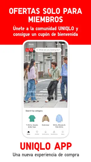 Captura de pantalla de UNIQLO - LifeWear en iPhone 1