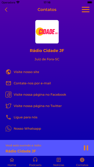 Rádio Cidade JF Screenshot