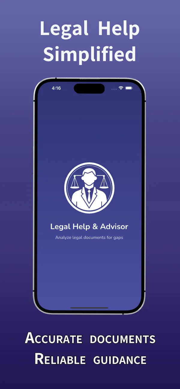 Screenshot #1 pour AI Legal Help & Advisor