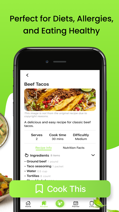 Cookpanion Recipes, Meal Plans Screenshot