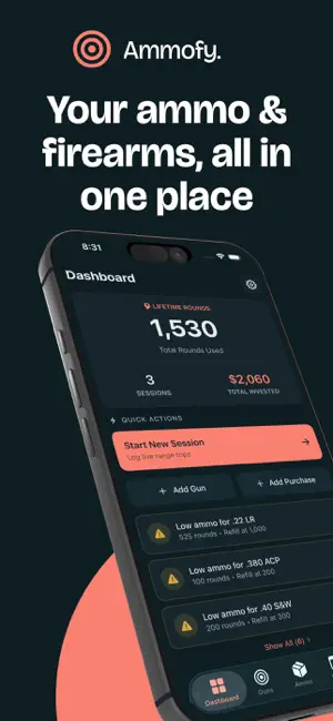Ammofy - Gun & Ammo Tracker screenshot 1