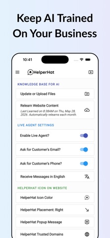 HelperHat - Live Chat Support Screenshot 3 of 6