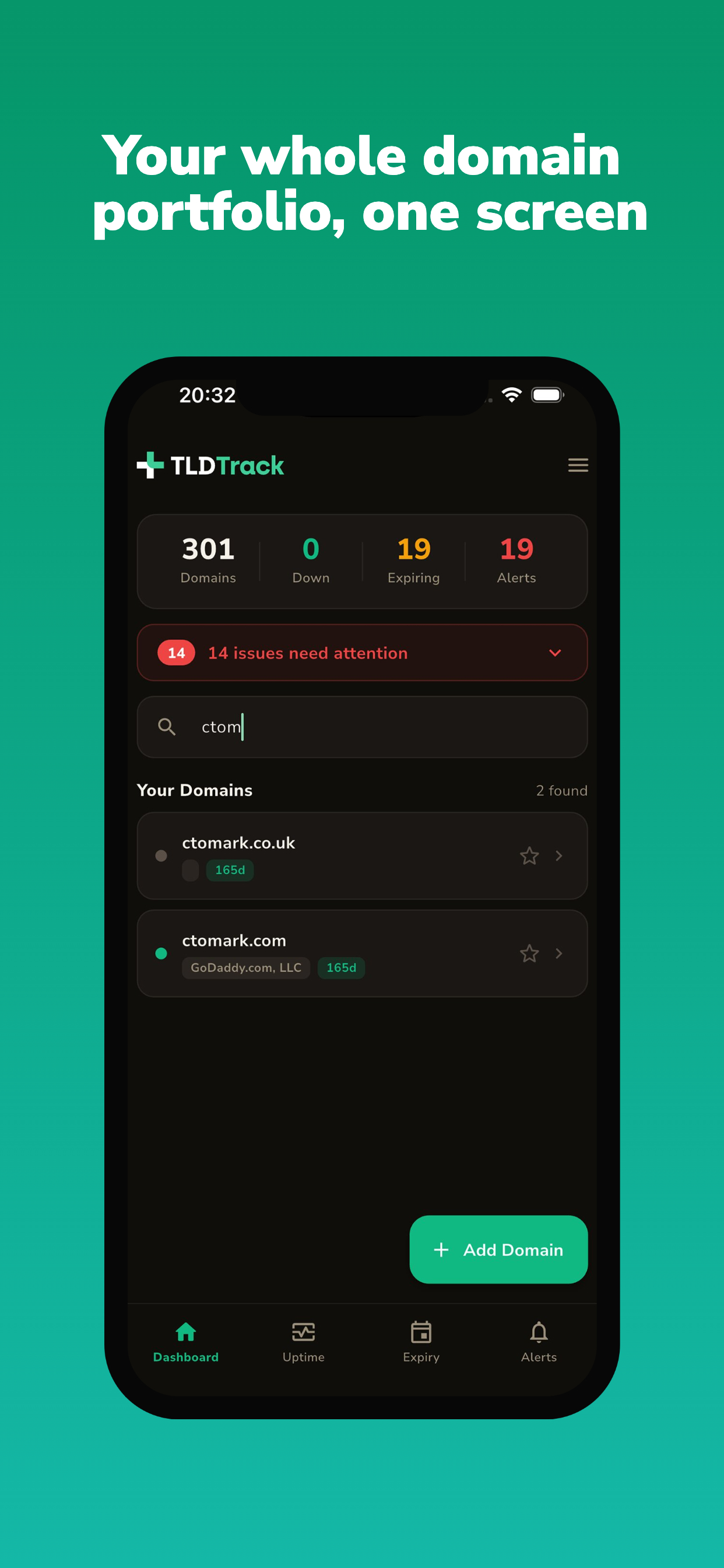 TLDTrack screenshot 3