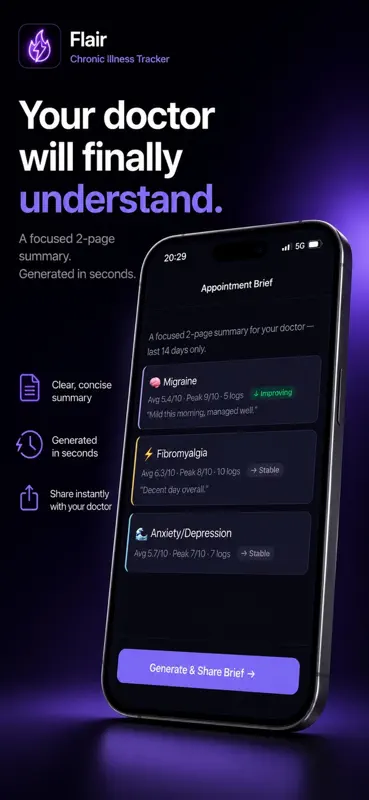 Flair: Chronic Illness Tracker screenshot 6 of 10