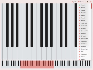 MIDI Piano iPad screenshot