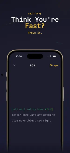 SwiftType - Typing Speed Test screenshot 1