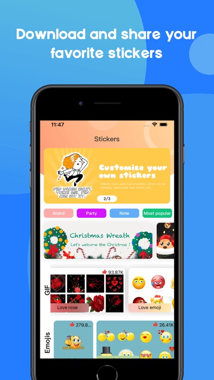 Christmas Stickers & Emoji