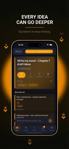 Idea Think: Thought Organizer iPhone screenshot