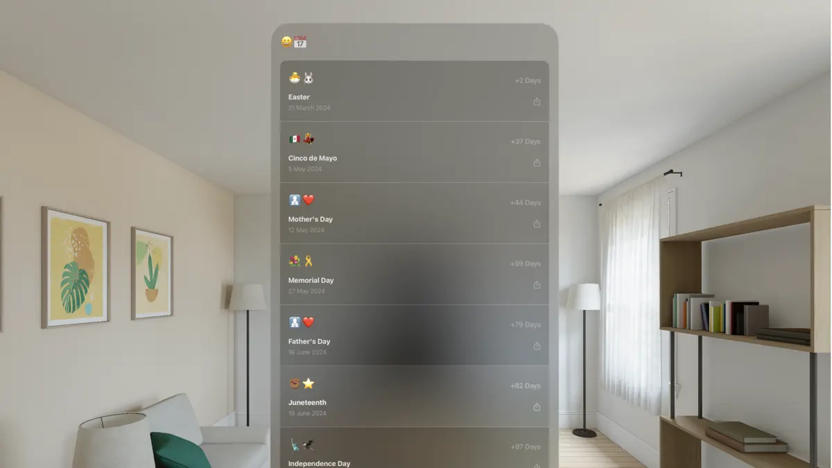 Emoji Calendar screenshot 1