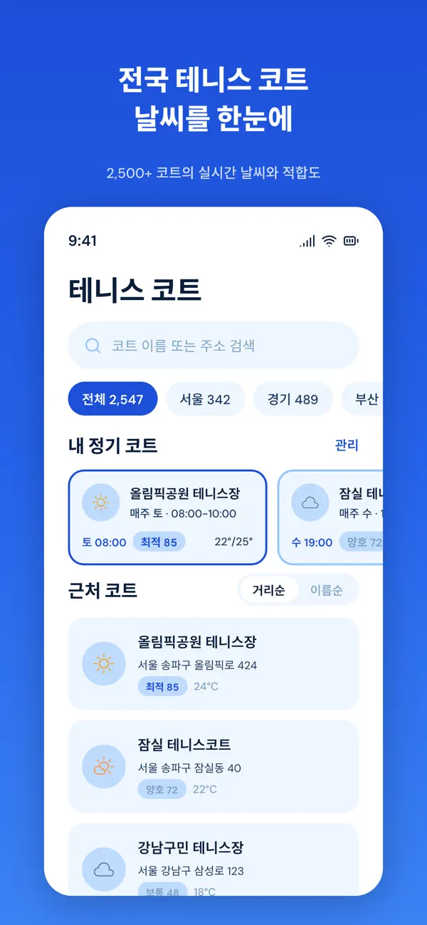 Tennis Weather screenshot 1