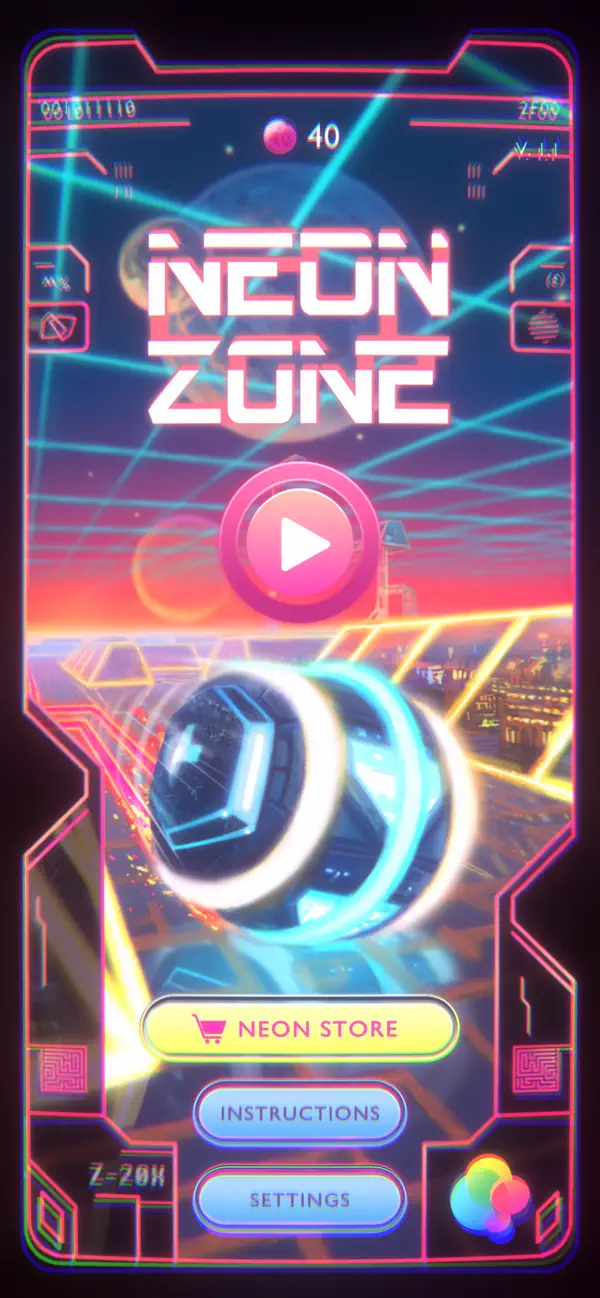 Screenshot #1 pour Neon Zone