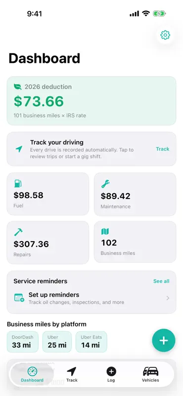 MileMint - Mileage & Expenses screenshot 1 of 7
